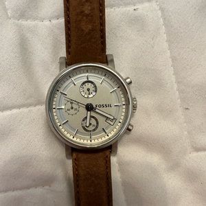 Fossil Vintage Watch with leather band